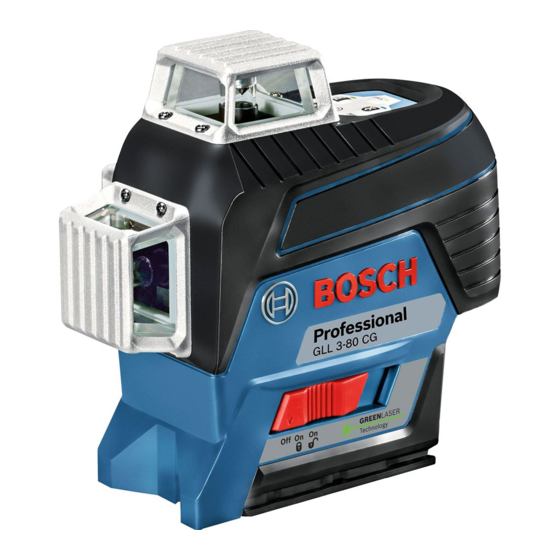 Bosch GLL 3-80 C Professional Notice Originale