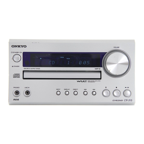 Onkyo CR-515 Manuel D'instructions