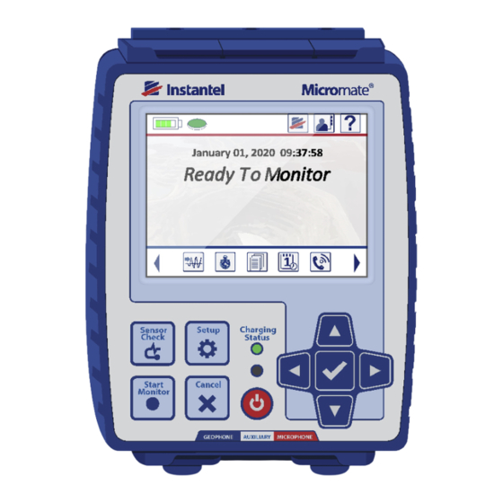 Instantel Micromate Guide De Référence