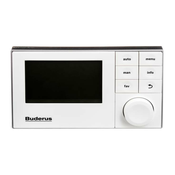 Buderus Logamatic SC300 Notice D'installation