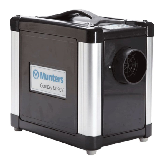Munters ComDry Instructions De Fonctionnement
