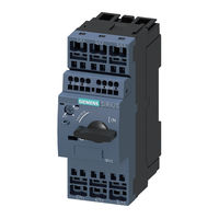 Siemens SIRIUS 3RV2 1 Serie Instructions De Service Originales