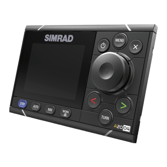 Simrad A2004 Manuel De L'utilisateur