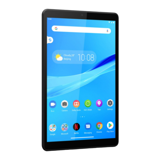 Lenovo Tab M8 Guide D'utilisation