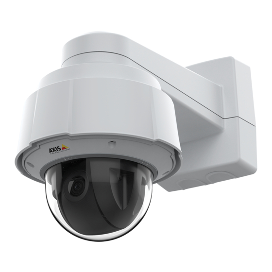Axis Q60-E Serie Manuel D'utilisation