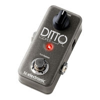 Tc Electronic DITTO LOOPER true bypass Mode D'emploi