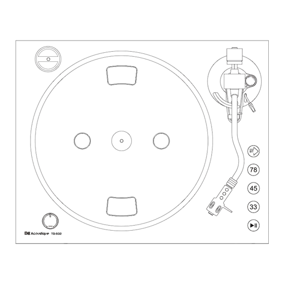 BC Acoustique TD932 Mode D'emploi