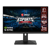 MSI Optix G273QPF Mode D'emploi