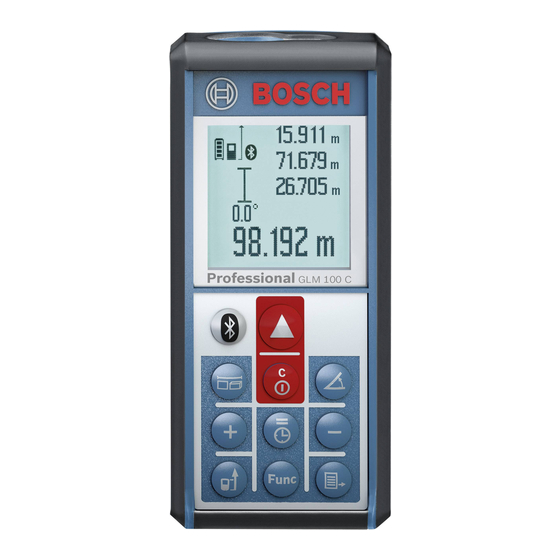 Bosch Professional GLM 100 C Notice Originale