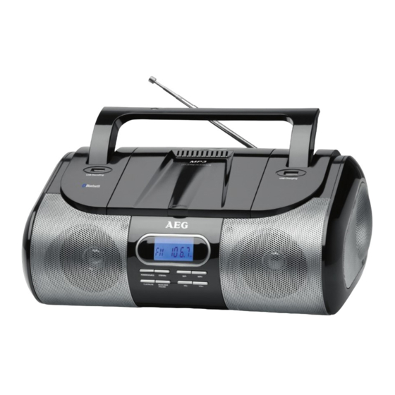 AEG SR 4357 BT Mode D'emploi