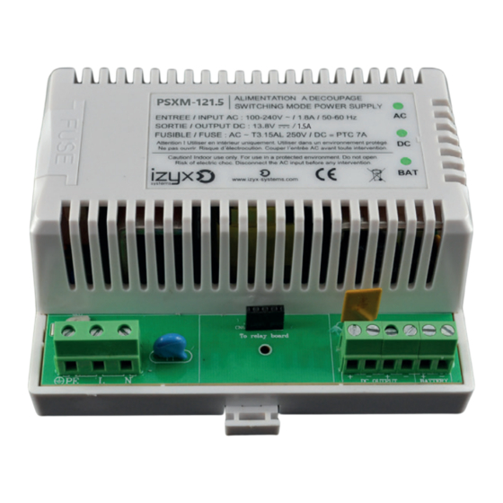 izyx Systems PSXM Serie Notice Technique