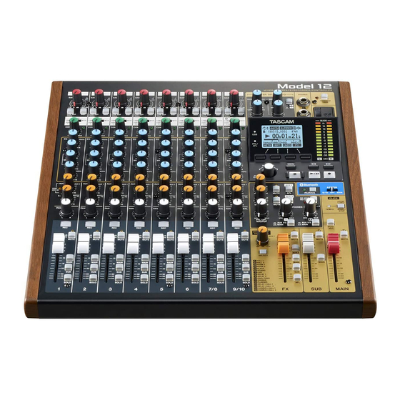 Tascam 12 Manuel