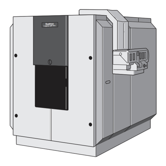 Buderus Logano GE615 Notice D'installation Et D'entretien