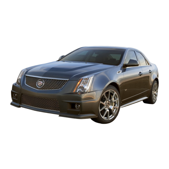 Cadillac CTS 2010 Guide Du Propriétaire