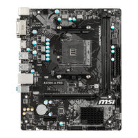 Msi A320M-A PRO M2 Mode D'emploi