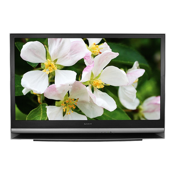 Sony Bravia KDF-E50A11E Mode D'emploi