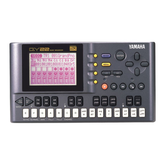 Yamaha QY22 Mode D'emploi