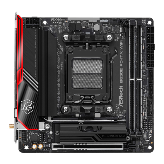 ASROCK B650E PG-ITX WiFi Manuel Utilisateur