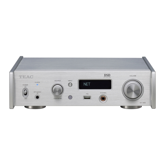 Teac NT-505-X Mode D'emploi