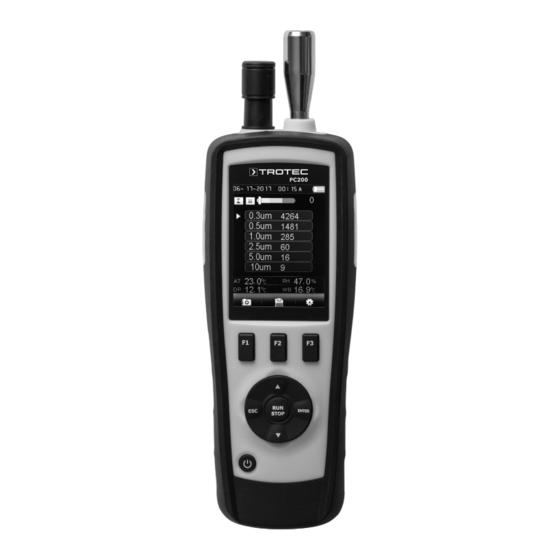 Trotec PC 200 Manuel D'utilisation