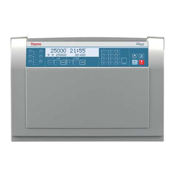 Thermo Scientific Sorvall Legend X1 Mode D'emploi