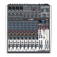 Behringer XENYX 2222FX Notice D'utilisation