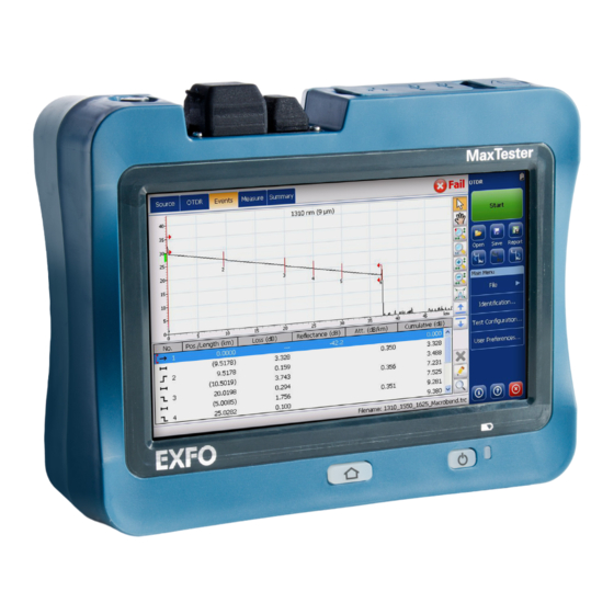 EXFO MaxTester Serie Manuels