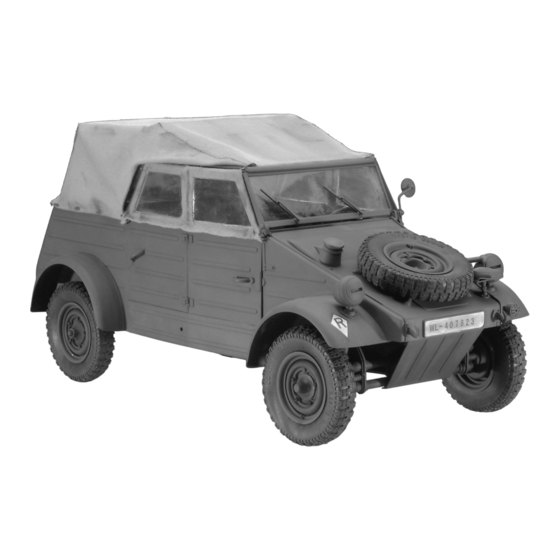 REVELL Kubelwagen Typ 82 Instructions De Montage