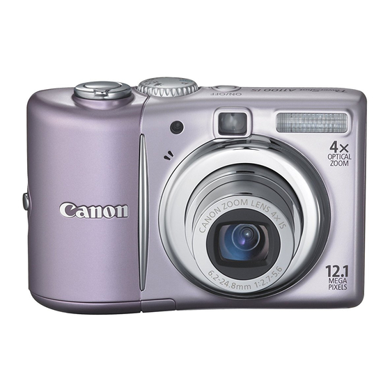 Canon PowerShot A1100 IS Guide D'utilisation