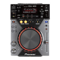 Pioneer CDJ-400 Mode D'emploi