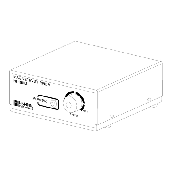 Hanna Instruments HI190M Manuel D'utilisation