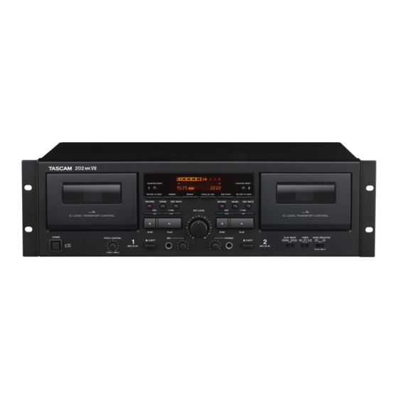 Teac TASCAM 202MKVII Mode D'emploi