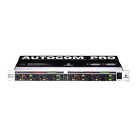 Behringer Autocom PRO MDX1400 Notice D'utilisation