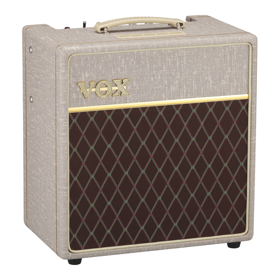 Vox AC4HW1 Manuel D'utilisation