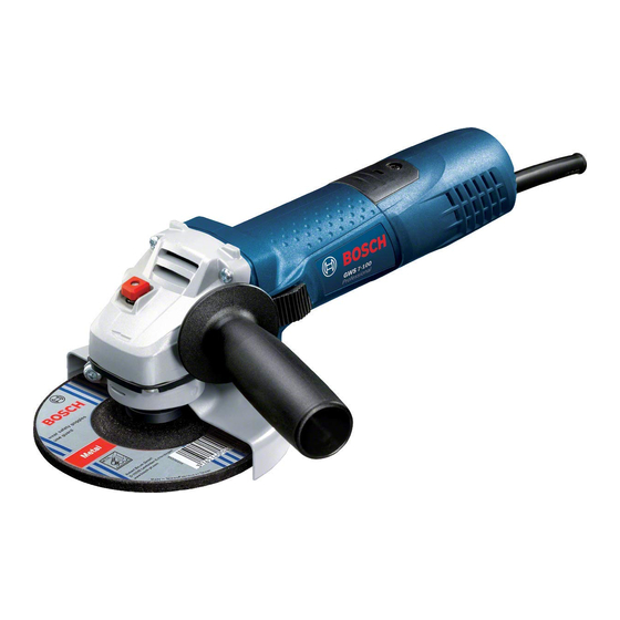 Bosch Professional GWS 7-100 Notice Originale