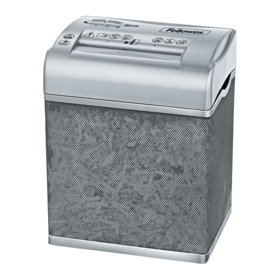 Fellowes Powershred Shredmate Manuel D'utilisation