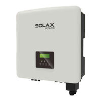 SolaX Power X3-Hybride Serie Manuel D'utilisation