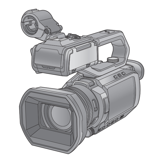 Panasonic HC-X2000 Mode D'emploi
