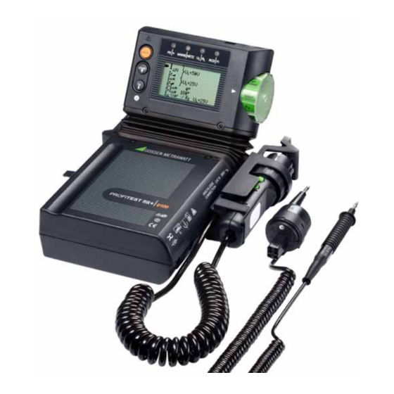 Gossen MetraWatt PROFITEST 0100S-II+ Mode D'emploi