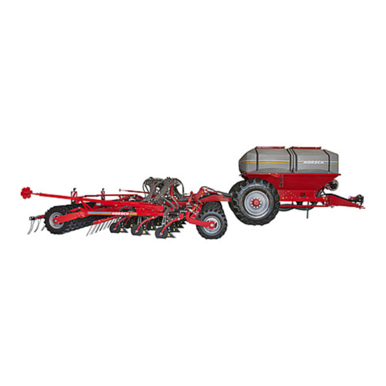 horsch Sprinter 8 SW Manuel D'utilisation