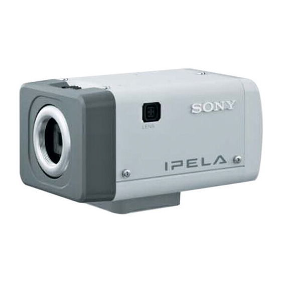 Sony IPELA SNC-CS10 Guide De L'utilisateur