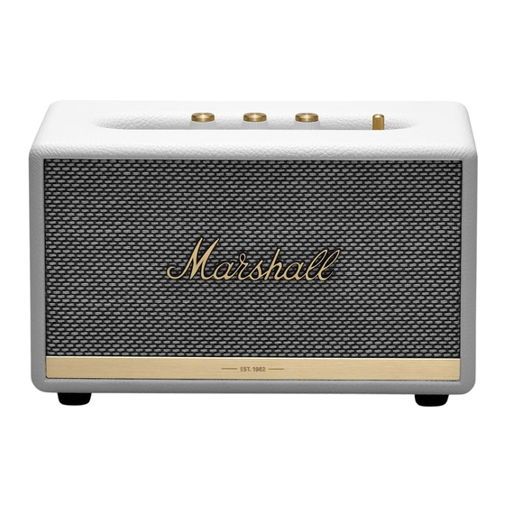 Marshall ACTON II Guide De Démarrage Rapide