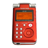 Tascam GT-R1 Guide De Prise En Main