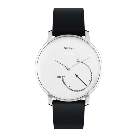 Withings Steel Consignes D'utilisation Et D'installation