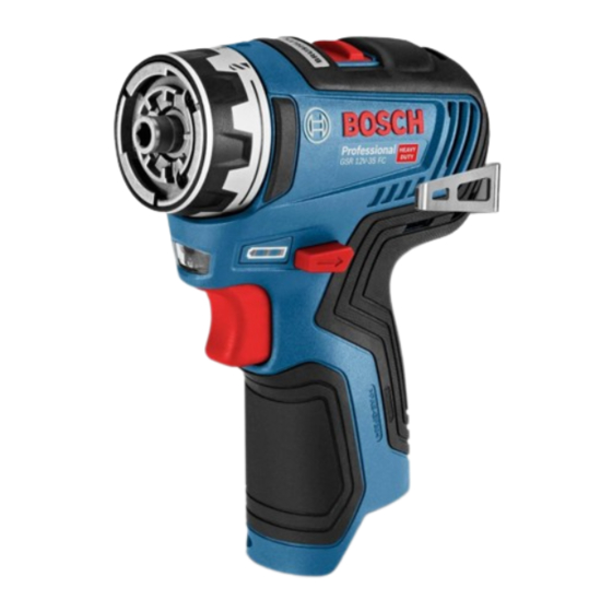 Bosch GSR 12V-35 FC Professional Notice Originale