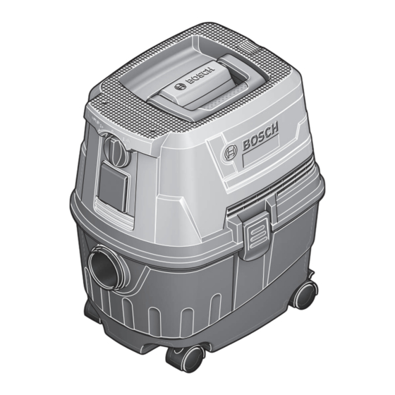 Bosch GAS Professional 15 Notice Originale
