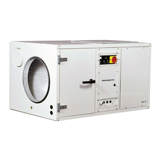 Dantherm CDP 75 MK II Manuel D'instructions