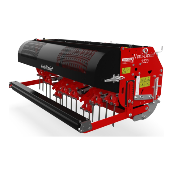Redexim VERTI-DRAIN 2216 Mode D'emploi