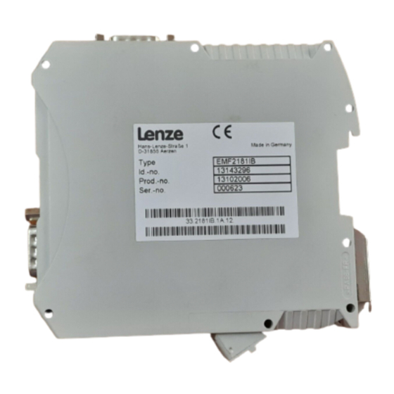 Lenze EMF2181IB Instructions De Montage