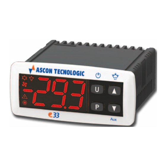 ASCON TECNOLOGIC e33 Instructions Pour L'utilisation